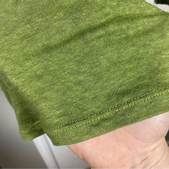 Boden Tabitha Green Linen Jersey Top Size 14 - Picture 11 of 11